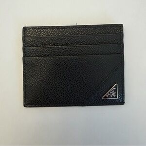 Prada Men’s Black Leather Card Holder
